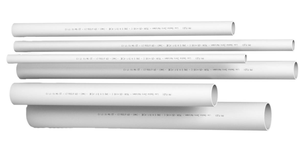 Installationsrör halogenfria 320N, för skivvägg/öppen förläggning - VP-RÖR 40MM ULTRA 320N HF 3M P