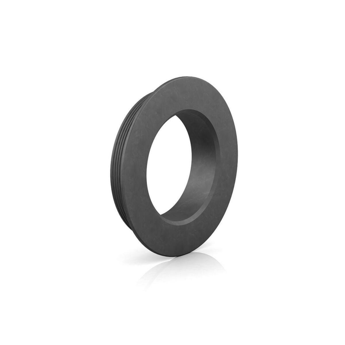 Gumminipplar för plaströr, svarta 105/75, Purus - 105X75 GUMMINIPPEL SVART