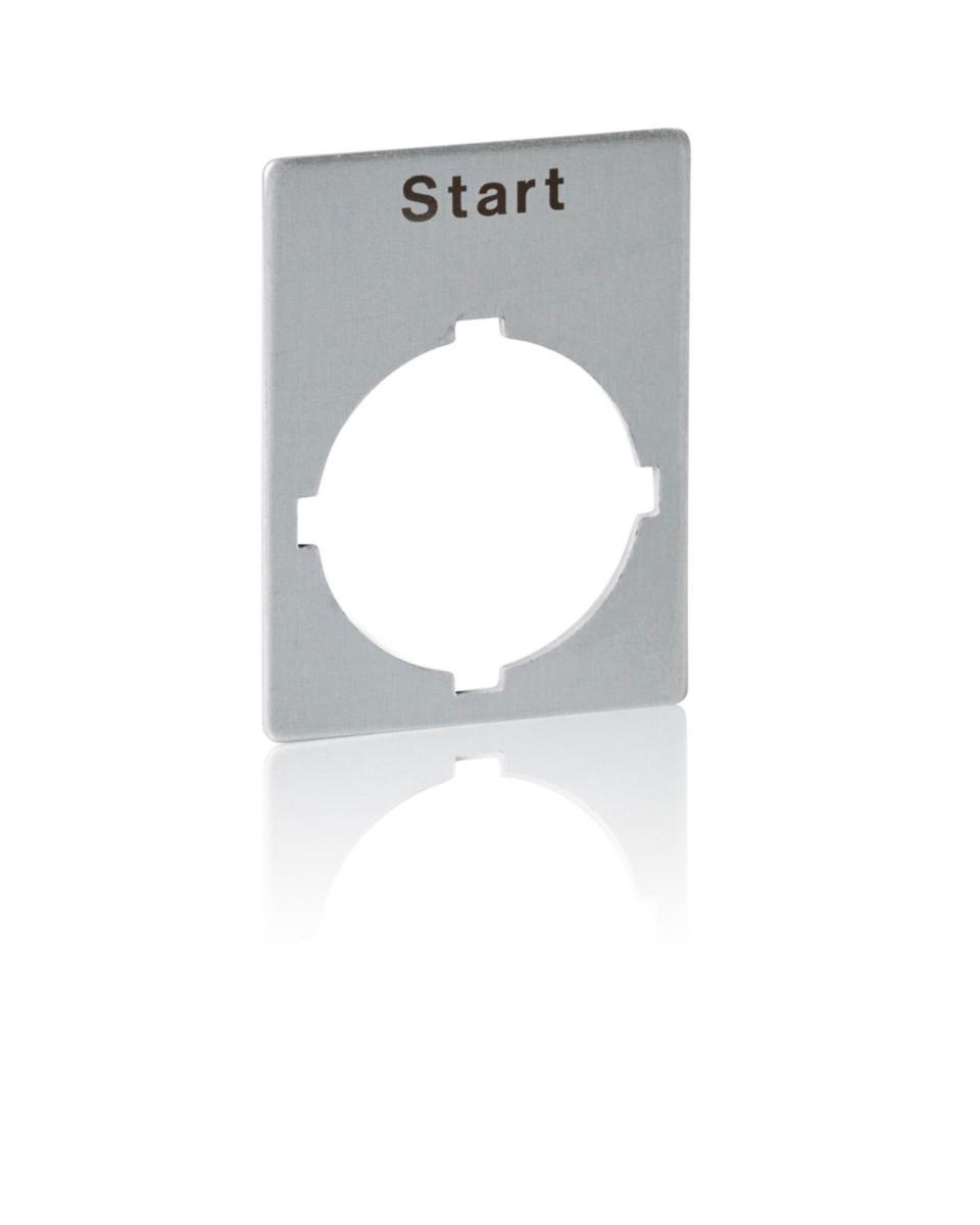 Skylt silvergrå aluminium - SKYLT START 