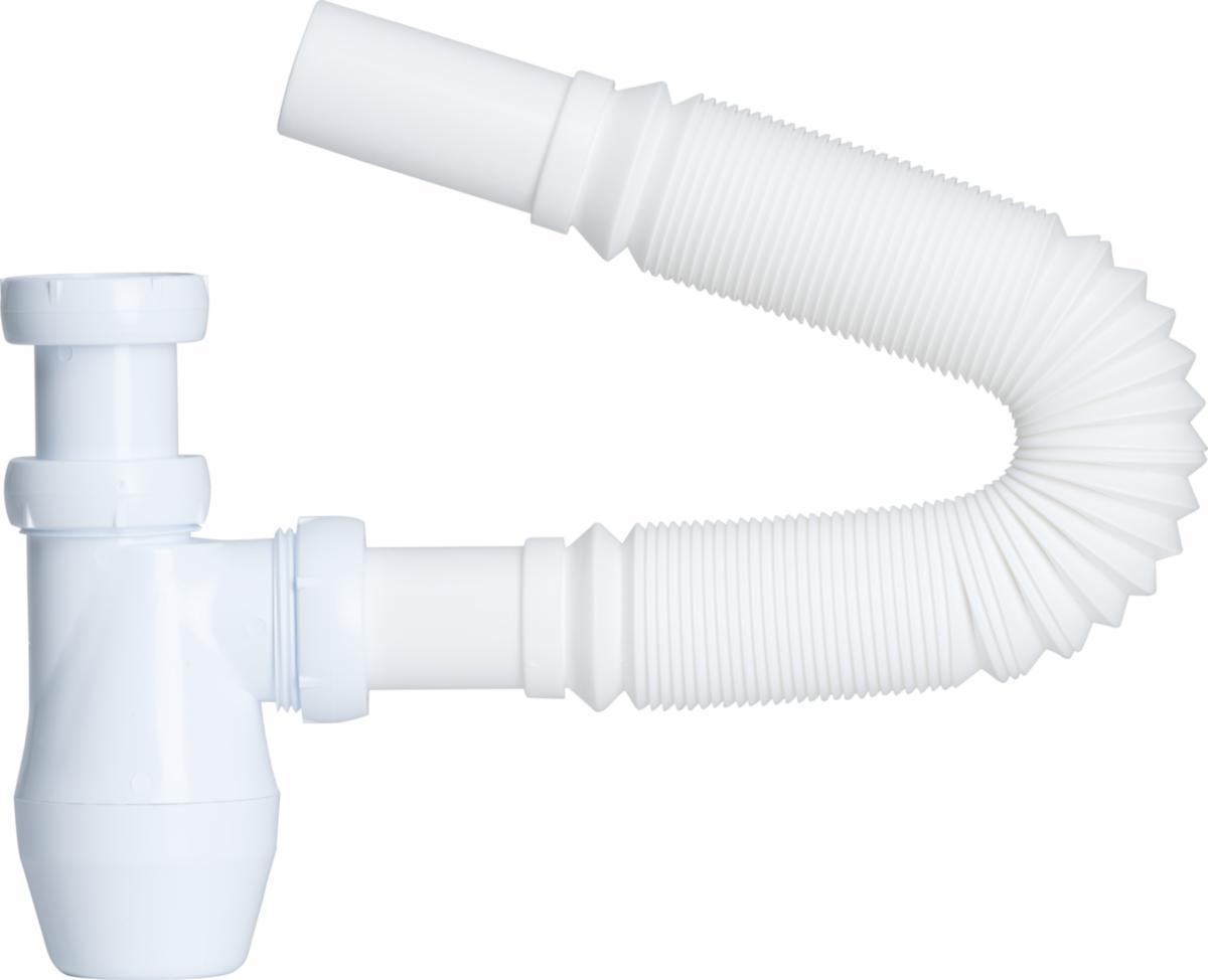 Vattenlås av plast, flexibelt, R32 för 32 mm:s rör - VATTENLÅS 1 1/4 X32 INV GG 40-80CM 32MM