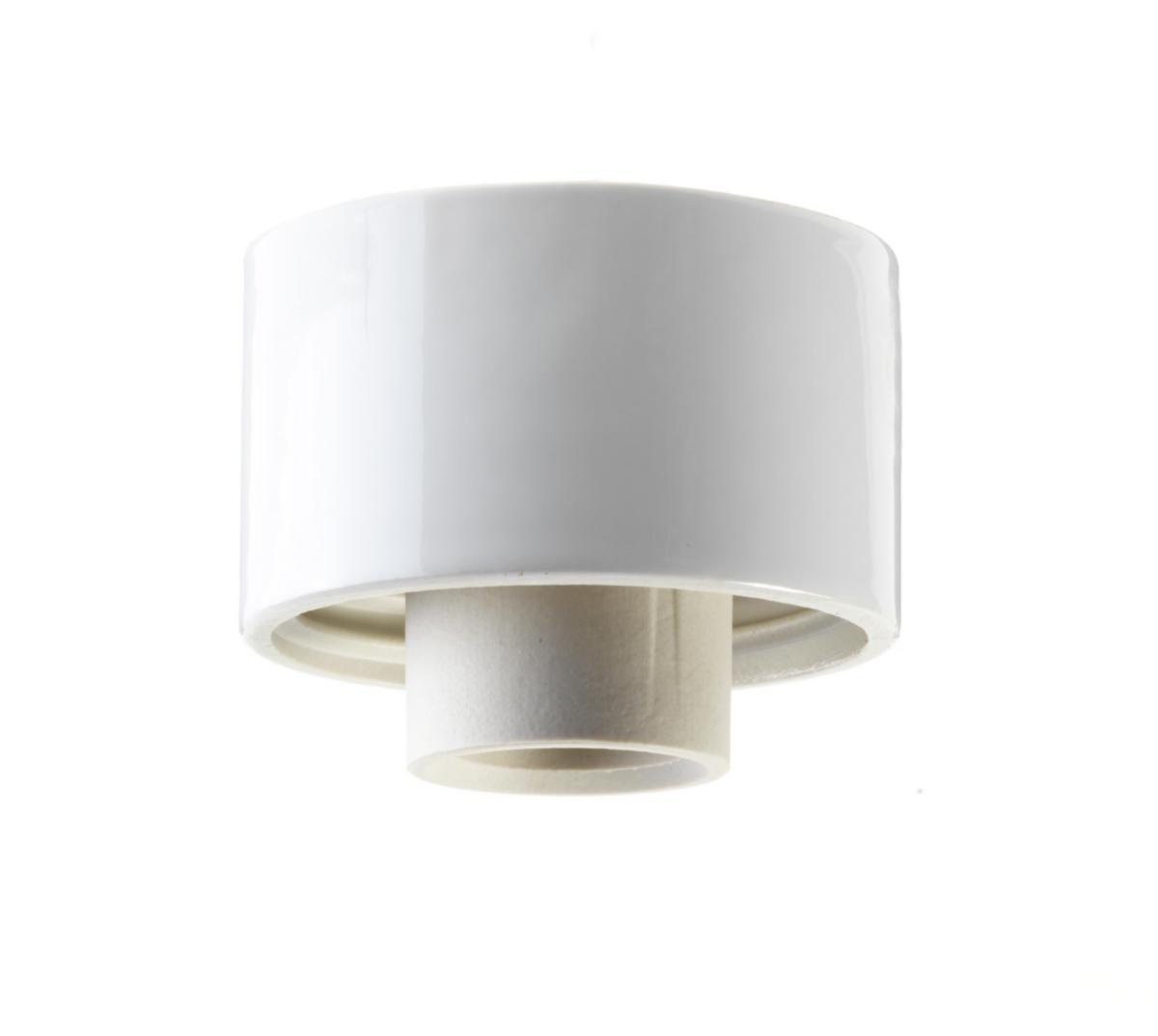 Taksockel rak av porslin - SOCKEL VIT IP54 RAK E27 55731-000-10