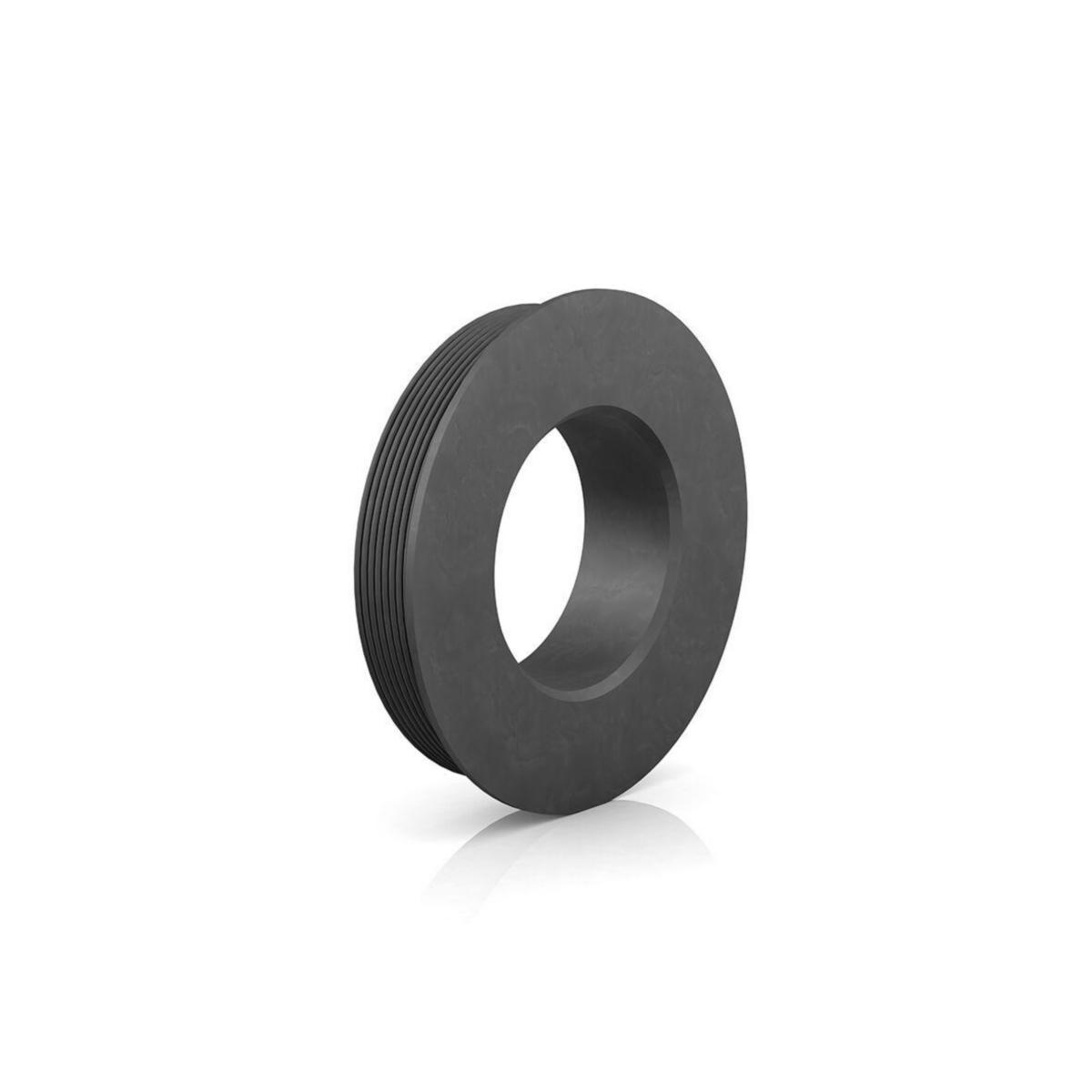 Gumminipplar för plaströr, svarta 96/50, Purus - 96/50 GUMMINIPPEL SVART