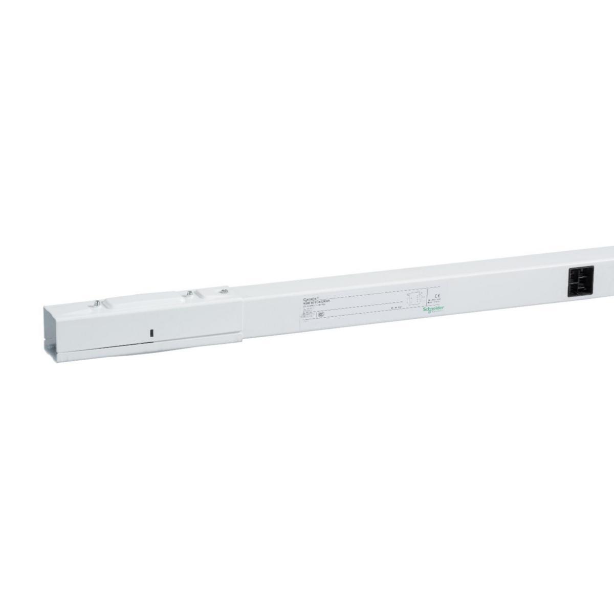 Skenelement raka, Canalis KBB, med dubbla kretsar 2x3-fas +N+PE - ELEMENT 3M 25A 2X3FAS VIT KBB25ED44305W
