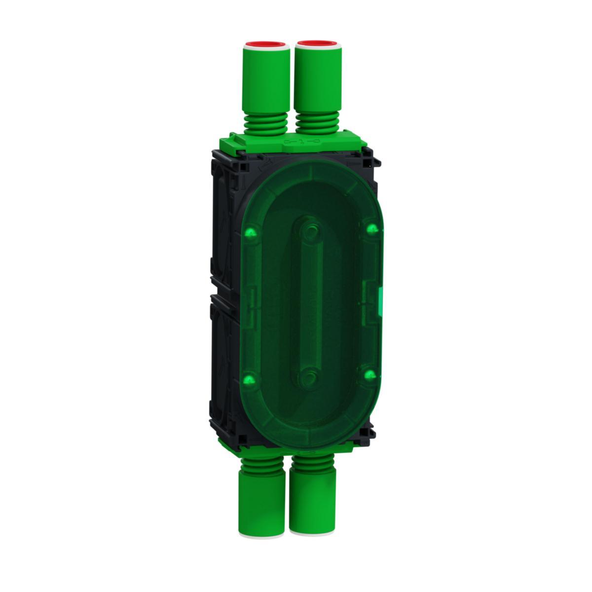 Apparatdosa Multifix dubbel 2M - APPARATDOSA 2M SCHNEIDER 13MM INFÄLLT BRUK. 4 KOMBISTUDSAR