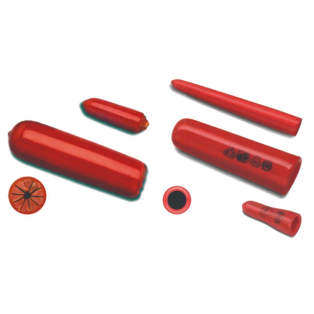 Kabelhätta konisk, röd - KABELÄNDHÄTTA 10X60. RÖD KONISK 6-25 KVMM. LEMP