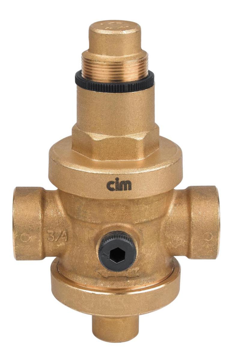 Reduceringsventil CIM 1430CR, Cimberio - REDUCERINGSVENTIL DN 25 INV GG 0,5-6 BAR MED MANOMETER