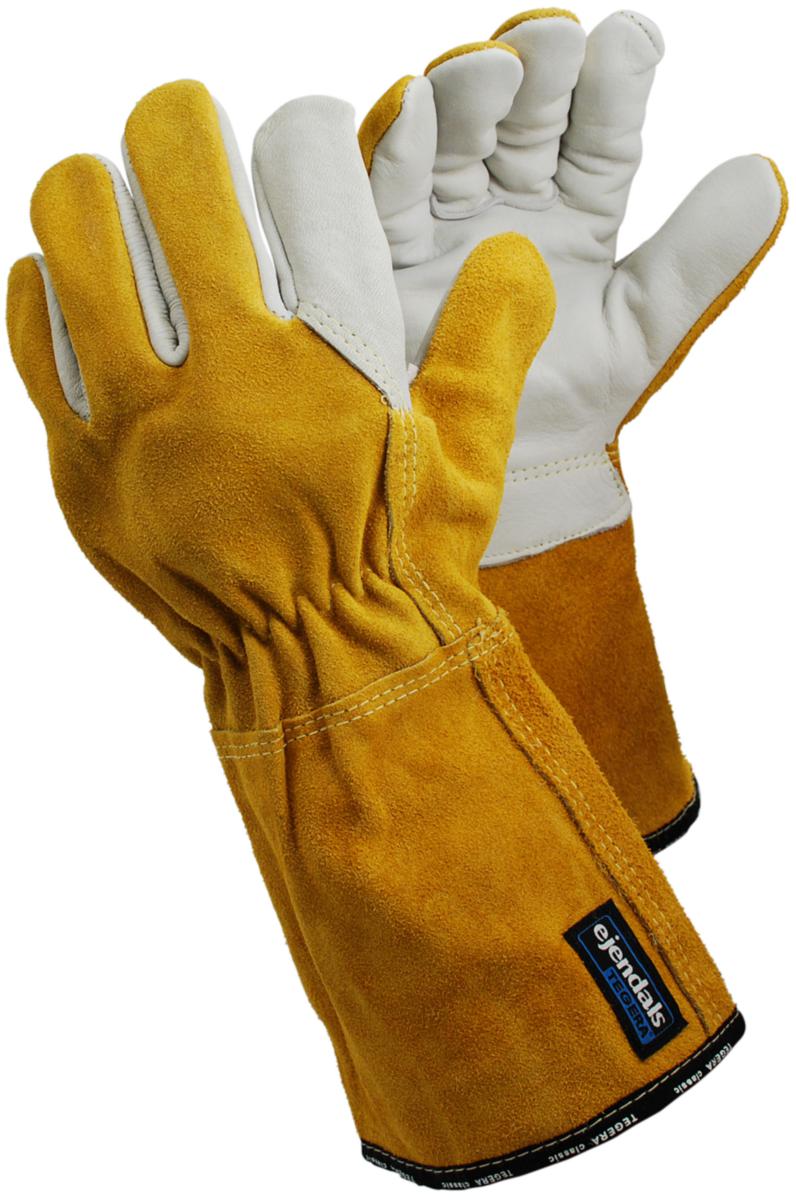 Svetshandske Tegera 8 - SVETSHANDSKE TEGERA 8 BRUN SPALT/NARV 15CM KRAG STL 8