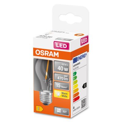 LED-LAMPA KLOT (40) E27 KLAR 827 CL P OSRAM