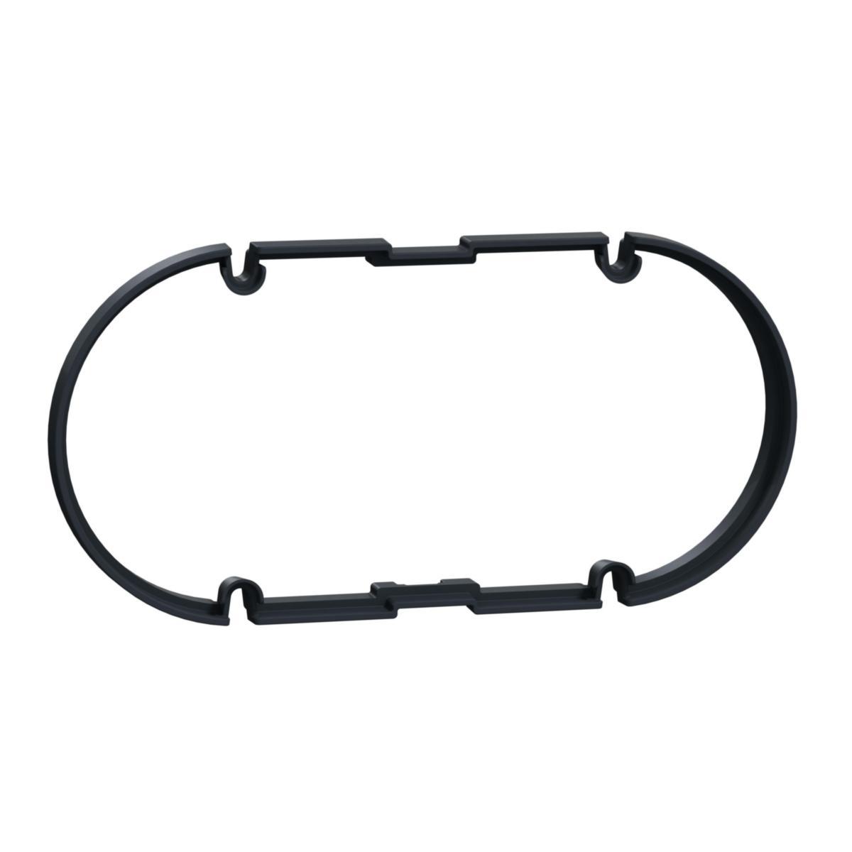 Påbyggnadsring 6mm dubbel Multifix svart - PÅBYGGNADSRING DUBBELDOSA 6MM IMT80308
