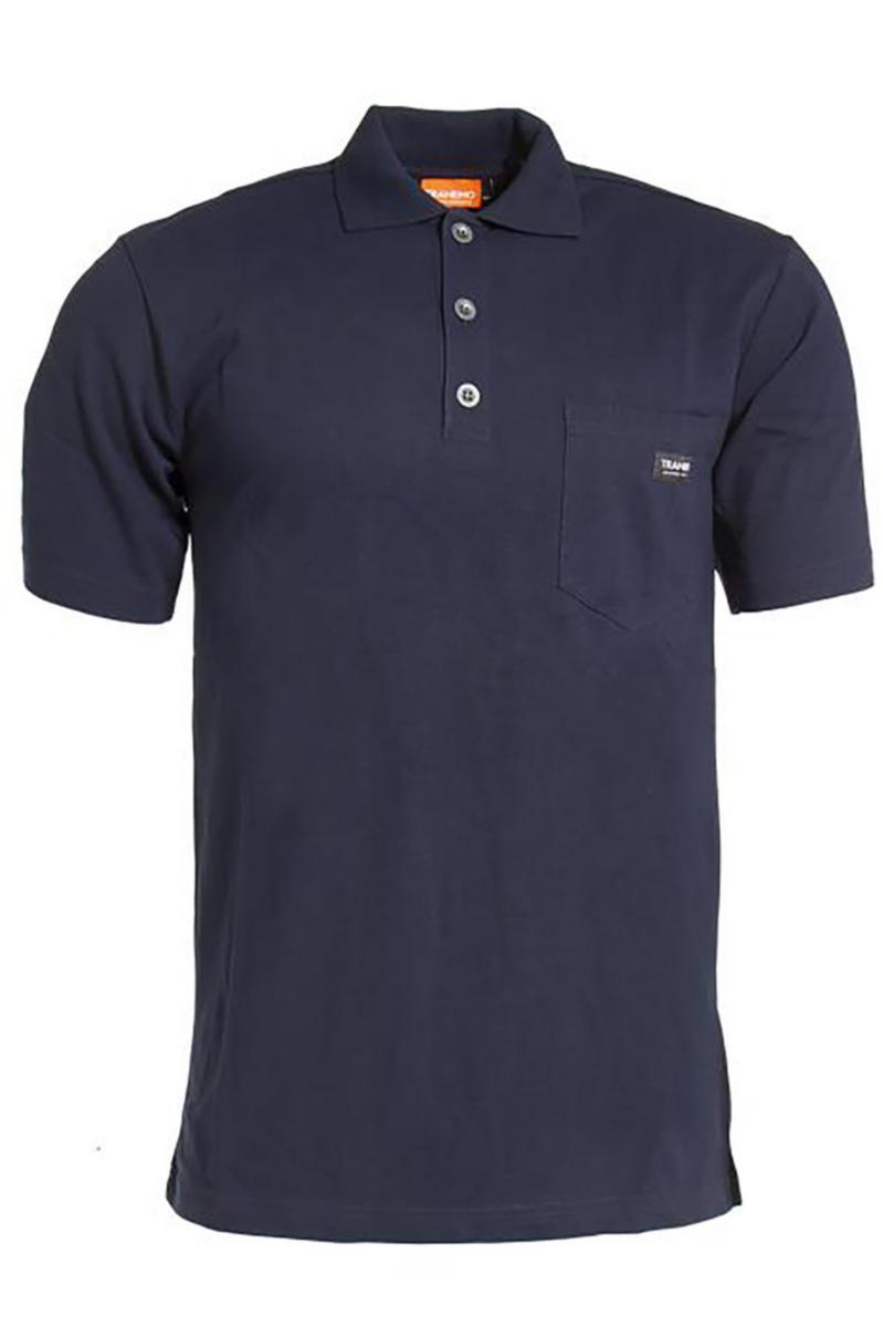 Pikétröja Tranemo 5905-89 - PIKÉTRÖJA TRANEMO 5905-89 MBLÅ KORT ÄRM FLAM STL S