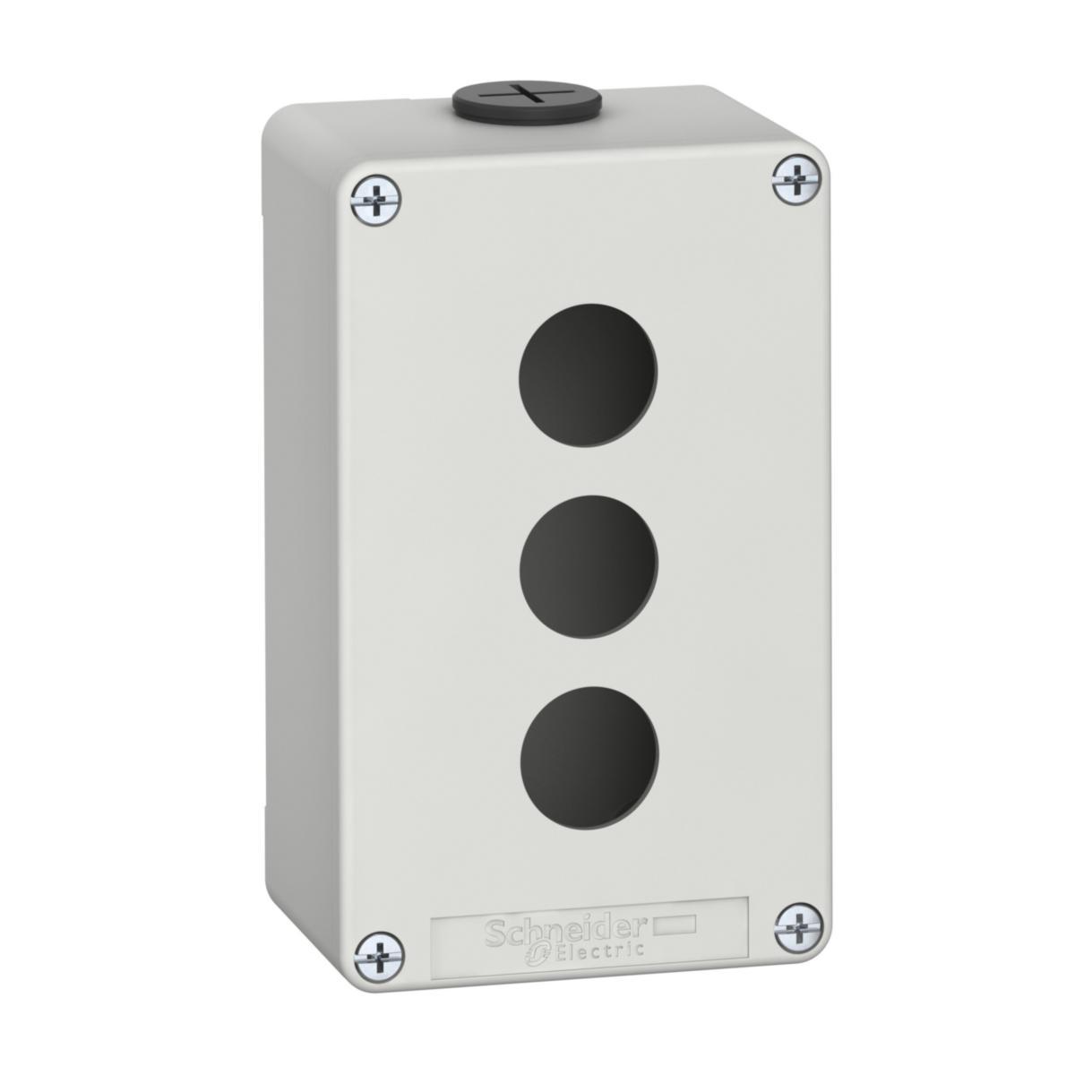 Tryckknappslåda Harmony XAP - KAPSLING 3HÅL 22MM 80X130X51,5 XAPD2203