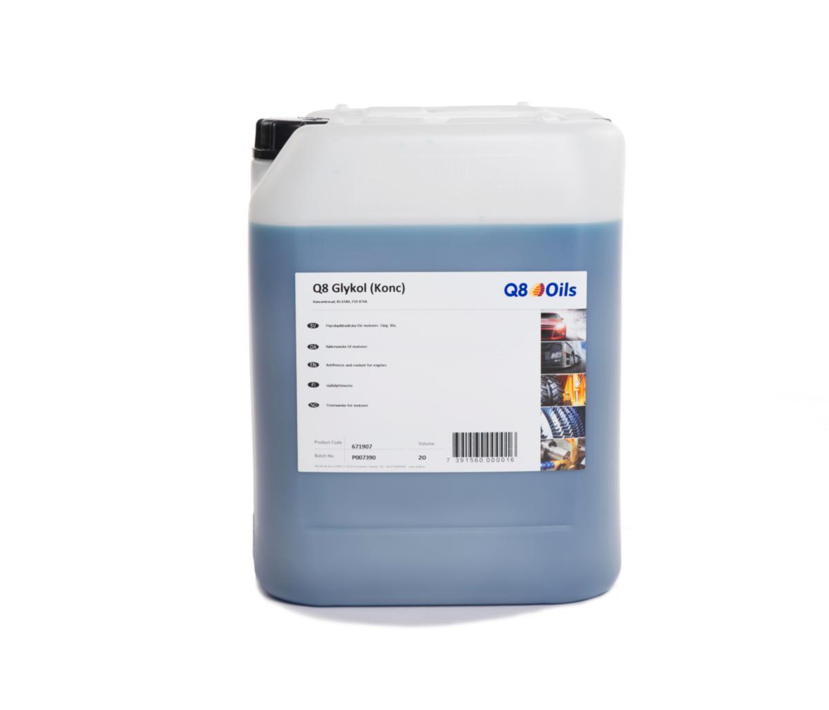 Q8 Glykol - KYLARGLYKOL Q8 KONCENTRAT 20L