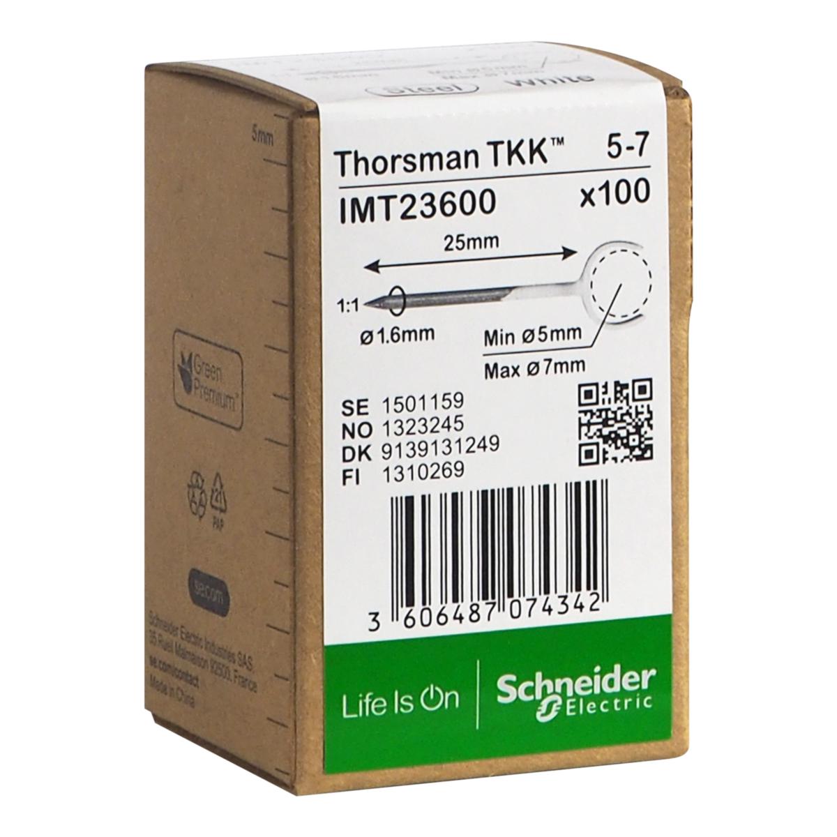 Spikklammer TKK, med stålspik - KLAMMER TKK 5-7, 1.6x25mm