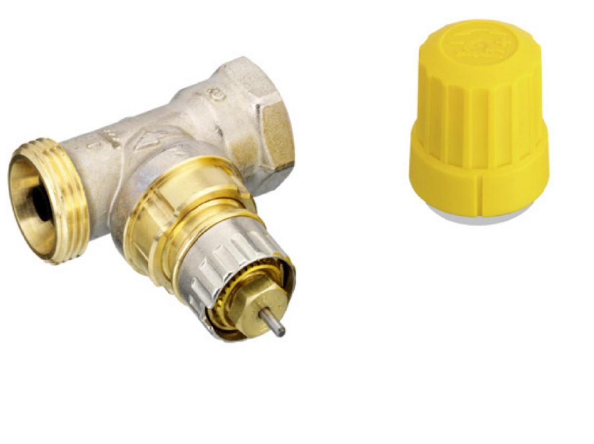 Radiatorventil RA-U PURE rak utan kopplingsdetaljer med Lås, Danfoss - RA-U PURE DN10 RADIATORVENTIL RAK LF LÅSBAR UTAN KOPPLING