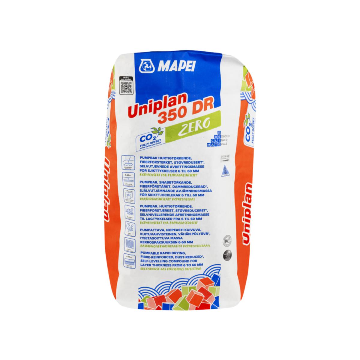 Avjämningsmassa Uniplan 350 DR ZERO - AVJÄMNINGSMASSA UNIPLAN 350 DR ZERO 20KG