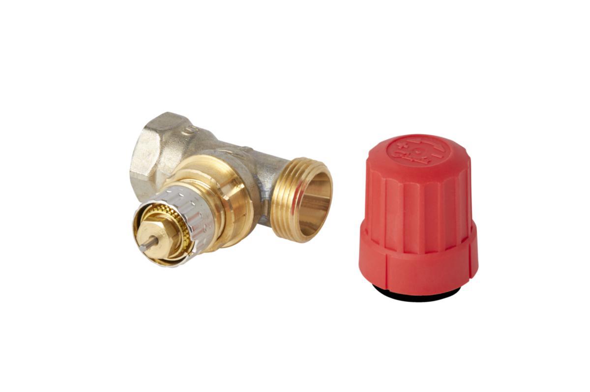Radiatorventil RA-N PURE rak utan kopplingsdetaljer, Danfoss - RA-N PURE DN10 RADIATORVENTIL RAK LF LÅSBAR UTAN KOPPLING