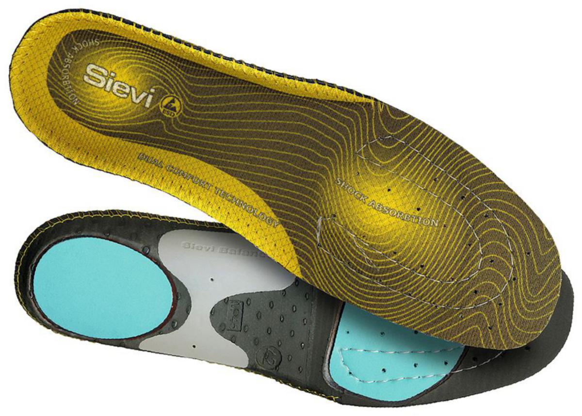Inläggssula Sievi Dual Comfort Plus 99534 Högt fotvalv - INLÄGGSSULA SIEVI 99534 HÖG DUAL COMFORT PLUS GUL STL 42