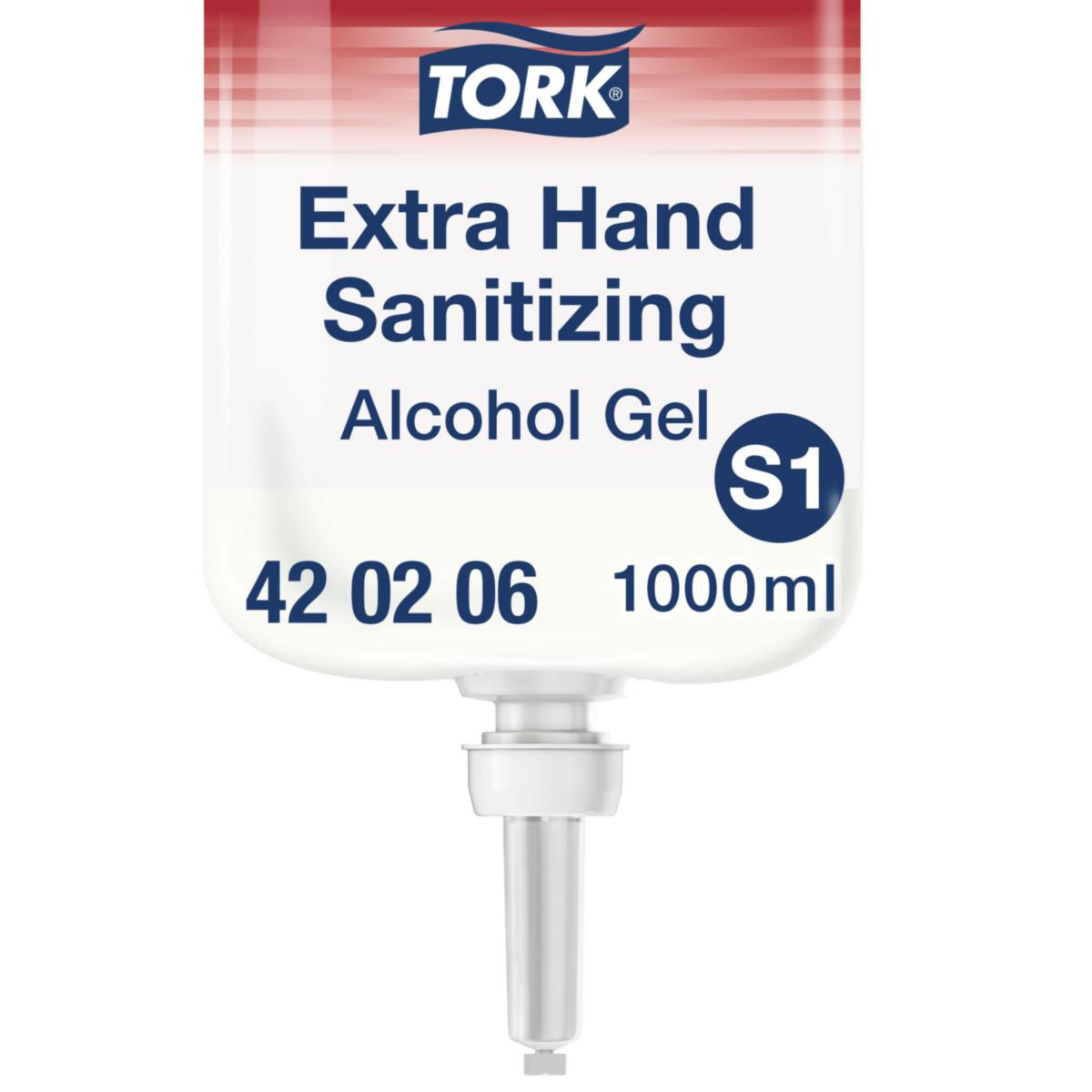 Handdesinfektion Tork Extra Alkogel S1 - ALKOHOLGEL TORK HANDDESINFEKTION 1000 ML S1