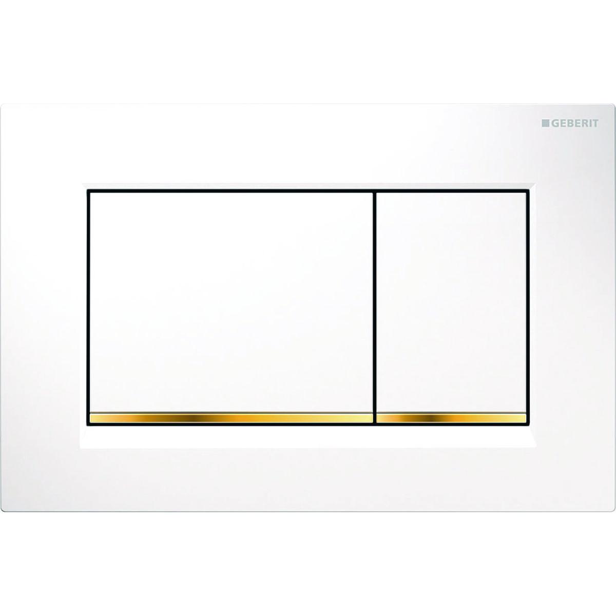 Spolplatta Geberit Sigma30 - SPOLPLATTA GEBERIT SIGMA30 VIT/FÖRGYLLD