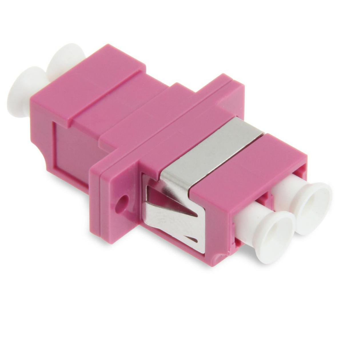 Mellanstycke Multimode OM4, Eurolan - MELLANSTYCKE 2XLC MM OM4VIOLET 36B-40-2LC-VI HÅLBILD SIMPLEX