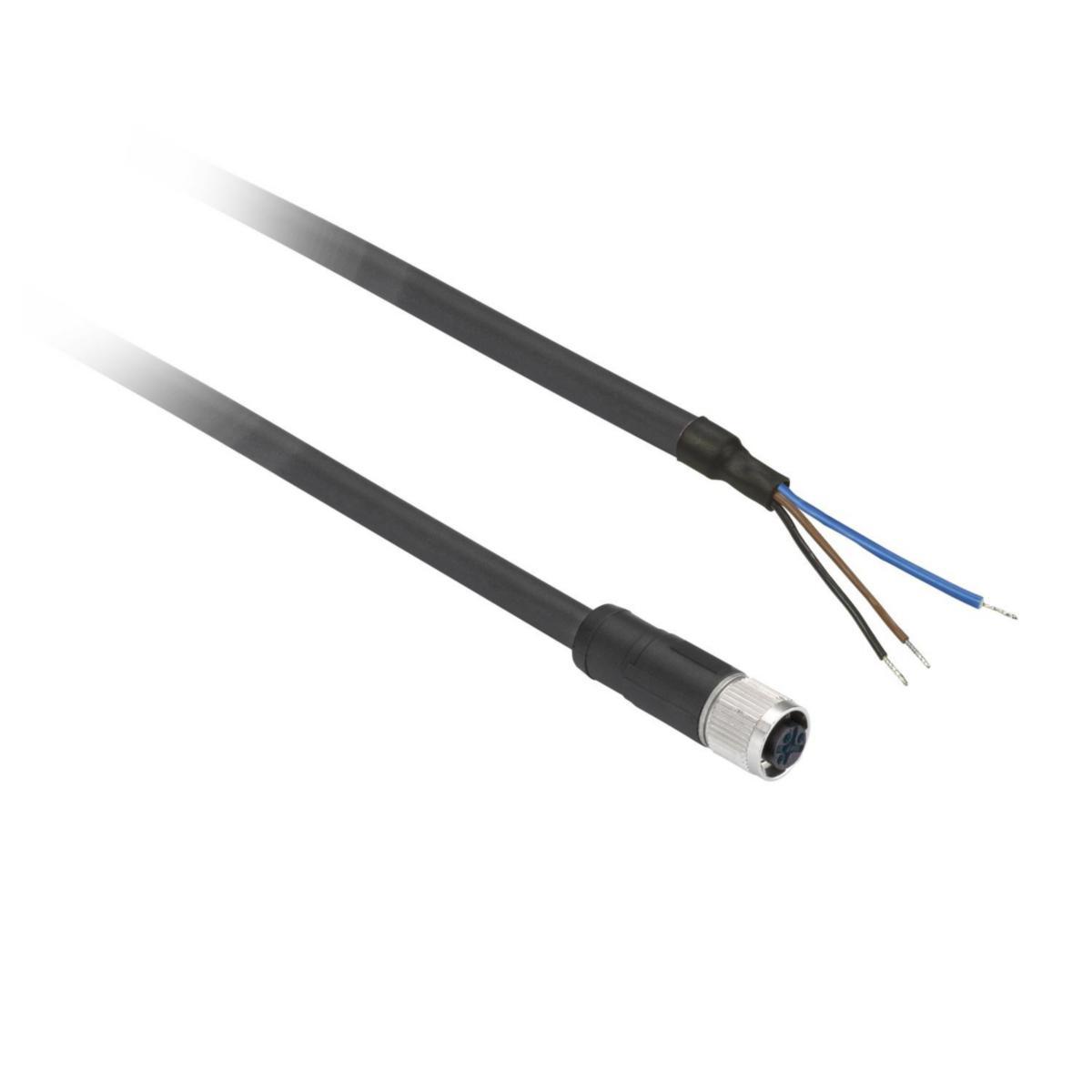 Kabel och kontaktdon PVC XZCPA - PVC KABEL M8 4P HONA RAK 10M XZCPA0941L10