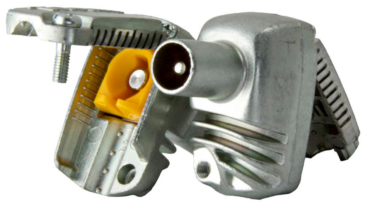 Koaxialkontakt vinklad KX-serien, Televes - KONTAKT IEC-HANE REF 413210 413210