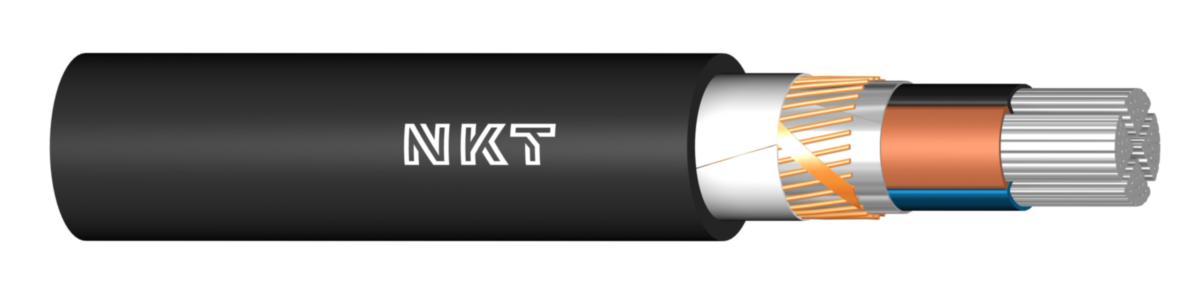 Jordkabel AXQJ Fullskärm 1kV Dca, NKT - AXQJ 4X240/146 DCA T500 ALUMINIUM 1 KV LSZH