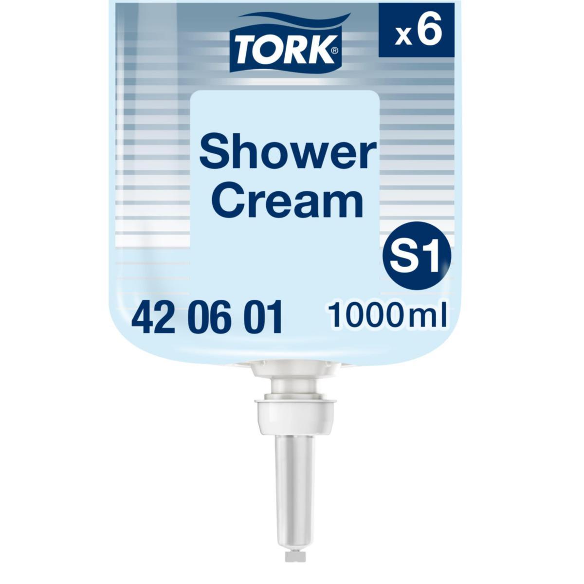 Duschcreme Tork Premium S1 - DUSCHTVÅL TORK PREMIUM S1 1 LITER BLÅ 420601
