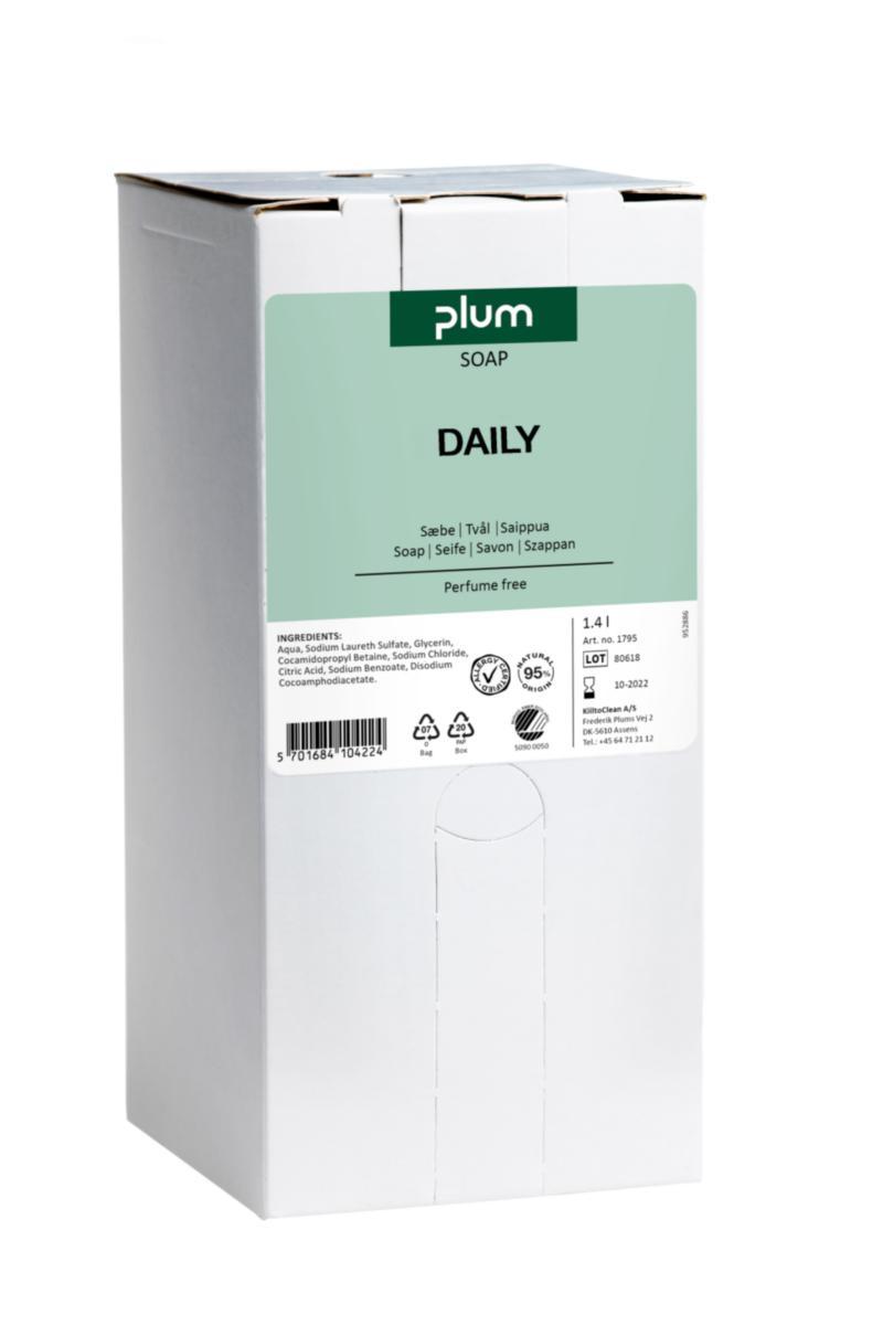 Flytande tvål Plum Daily - KRÄMTVÅL FLYTANDE PLUM DAILY 1.4 LTR BAG-IN-BOX SVANEN