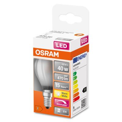 LED-LAMPA KLOT (40) E14 DIM MATT 827 CL P OSRAM