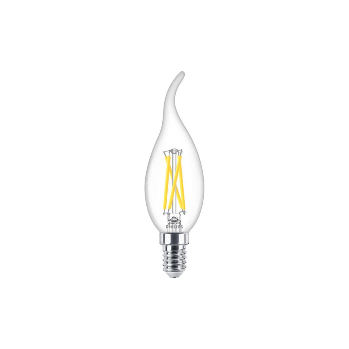 LED-lampa kron dim to warm - KRON DT2.5-25W E14 BA35 CL G 871951447771100