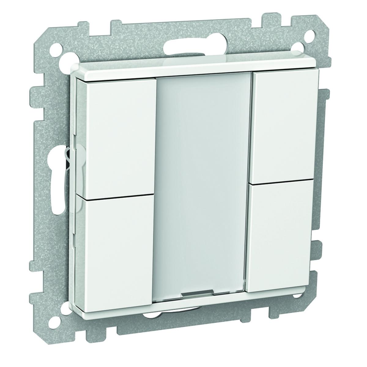 Tryckknappar Exxact, KNX, Schneider - TRYCKKNAPP 4 KANALER VIT EXXACT KNX