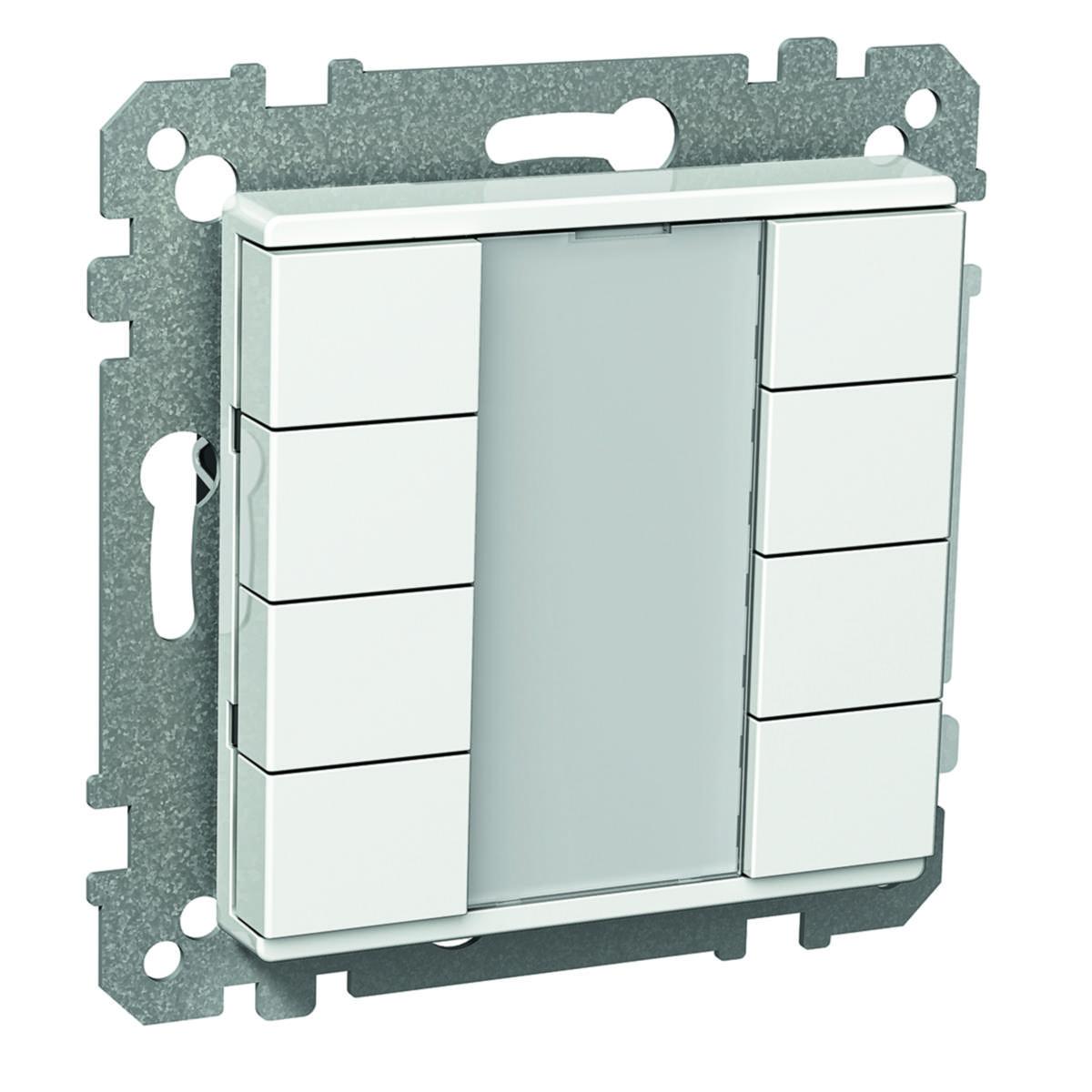 Tryckknappar Exxact, KNX, Schneider - TRYCKKNAPP 8 KANALER VIT EXXACT KNX