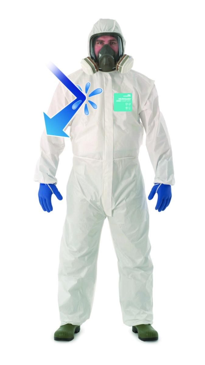 Korttidsoverall AlphaTec 2000-129 Comfort - KORTTIDSOVERALL ALPHATEC 2000 MOD.129 COMFORT HUVA VIT M