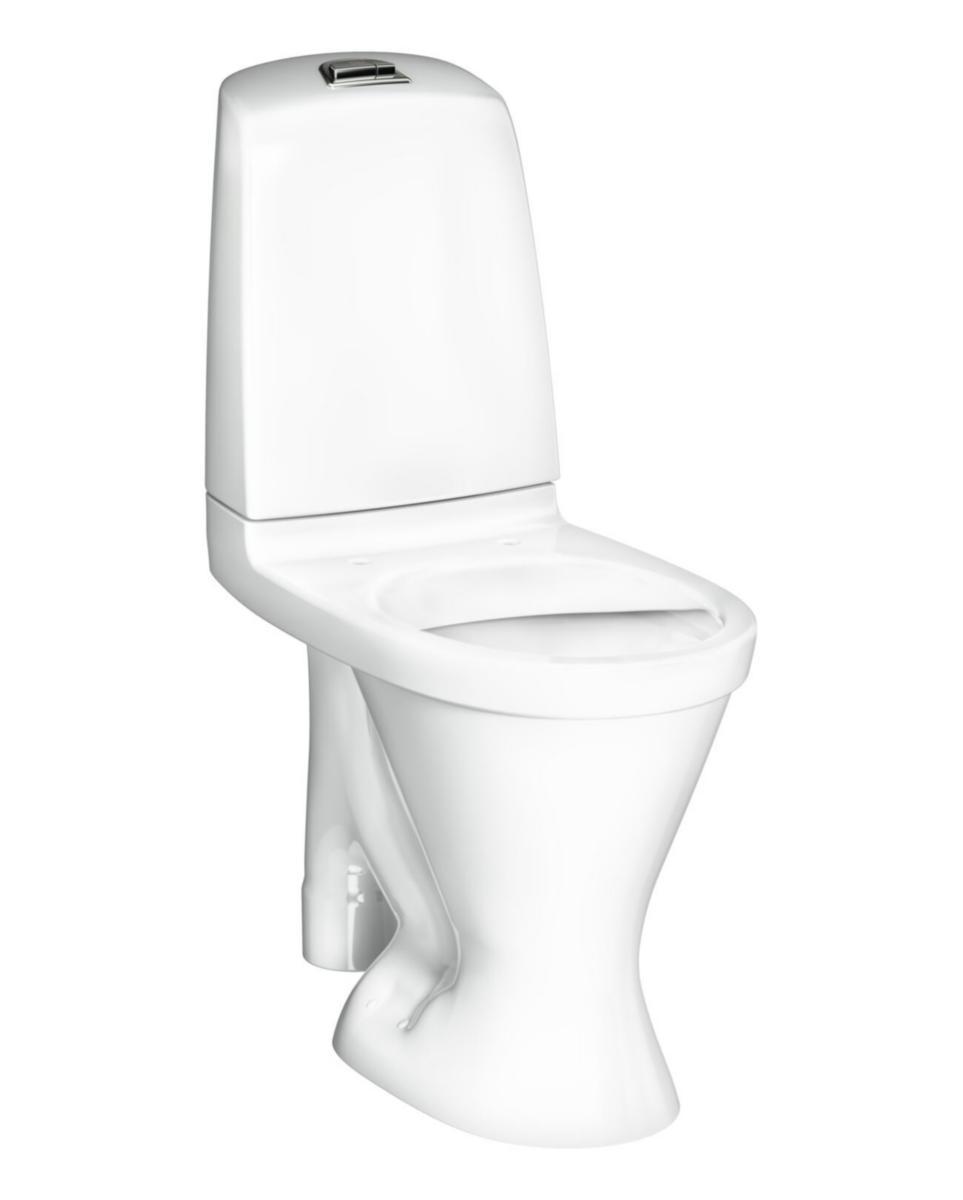 WC-stol Nautic 1596 Hygienic Flush, Gustavsberg - GBG NAUTIC WC 1596 HF ÖP.S-LÅS FÖRHÖJD ROT, SKRUV UTAN SITS