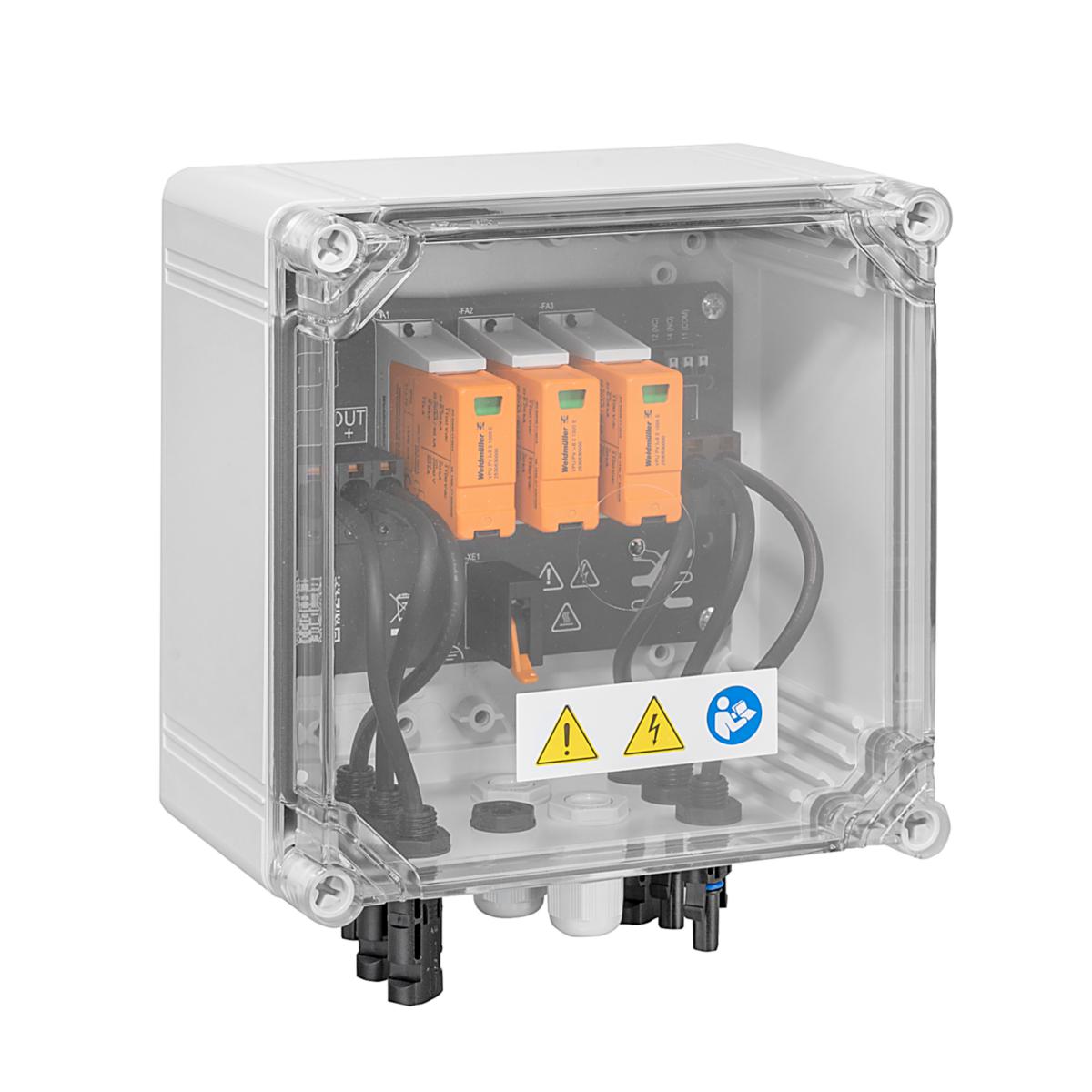 Låda 1 MPPT 2in/1ut WM4C - LÅDA 1 MPPT, 2 IN/1 UT, WM4C PVN1M1I2SXFXV1O1TXPX11