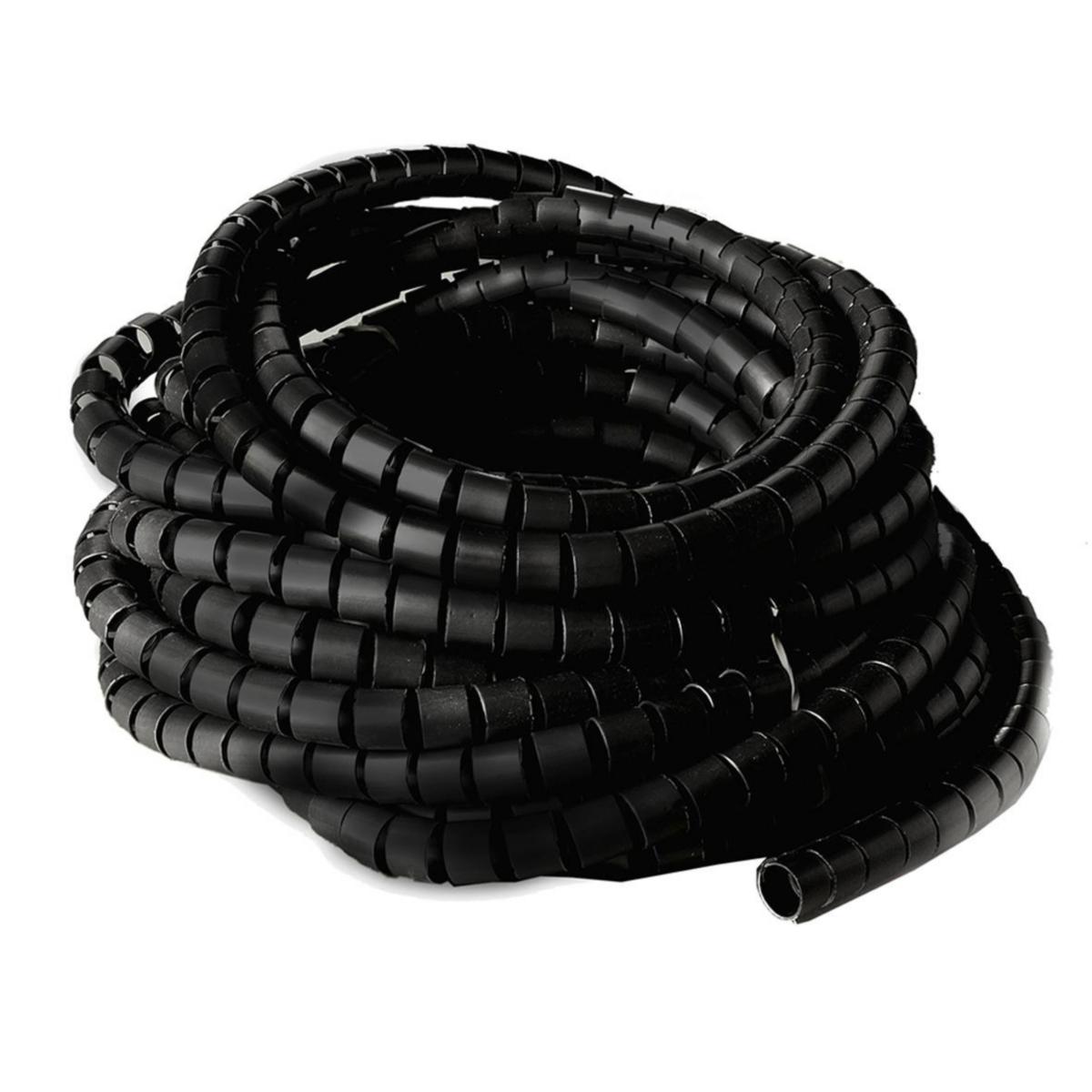 Kabelorm Ø 25 mm inkl. kabellots - KABELORM Ø25MM (20M/RL) SVART KABELHANTERING