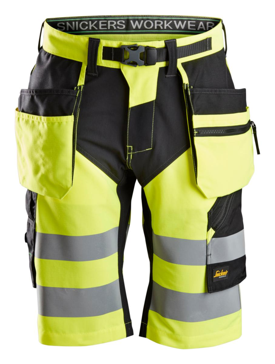 Shorts Snickers 6933 FlexiWork - SHORTS SNICKERS 6933 GUL/SVART VARSEL KLASS 1 FW HF STL 50