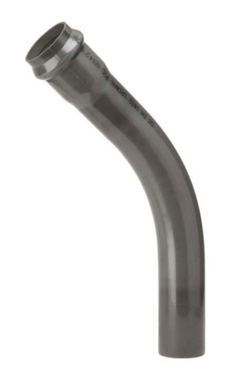Böjar PVC tryckrör - 110X45GR PVC-TRYCKMUFFBÖJ MED 1 MUFF