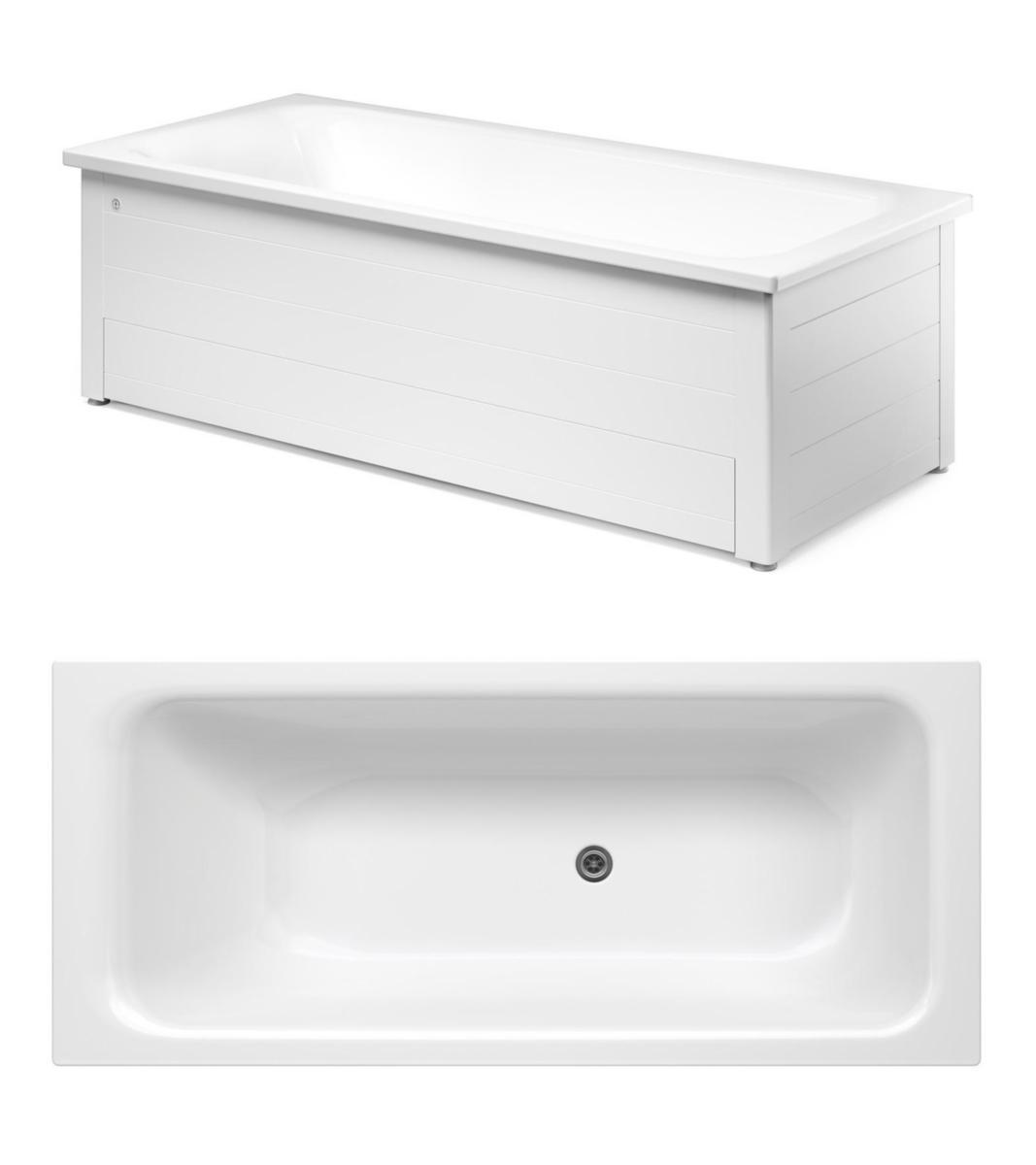 Helfrontsstativ, Gustavsberg Nya - GBG HELFRONTSSTATIV 7416. VITT 1600X700