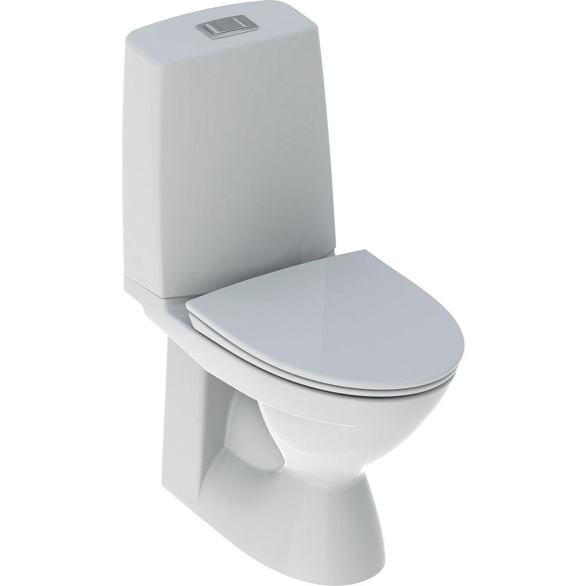 WC-stol, Vinta Rimfree, Ifö - WC VINTA RIMFREE IFÖ DOLT S-LÅS 4/2L MED SITS SC LIM