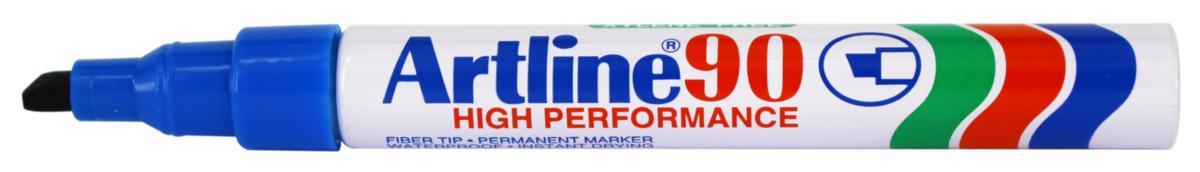 Märkpenna Artline 90 - MÄRKPENNA ARTLINE 90 BLÅ 2-5MM SKUREN SPETS