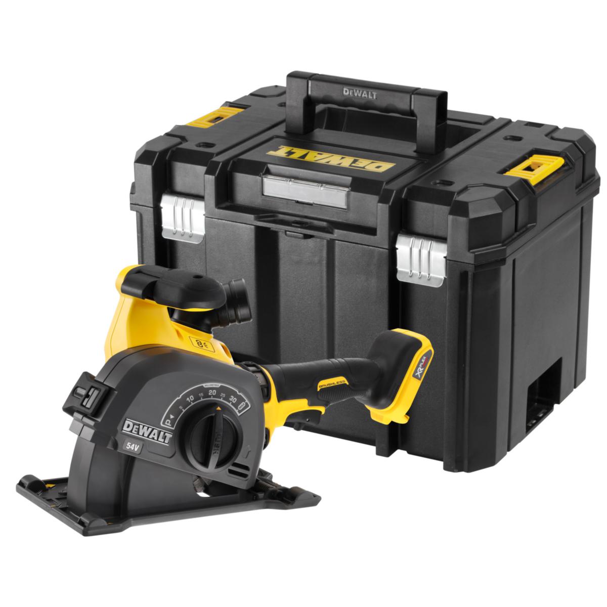 Murspårfräs DEWALT DCG200NT SOLO - MURSPÅRFRÄS DEWALT DCG200NT-XJ 54V XR, I TSTAK, SOLO