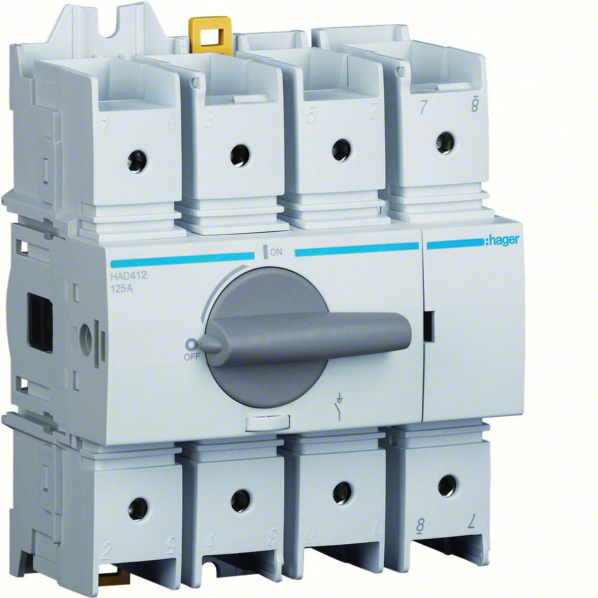 Huvudbrytare 125A HAD - HUVUDBRYTARE 125 A, 4-POLIG