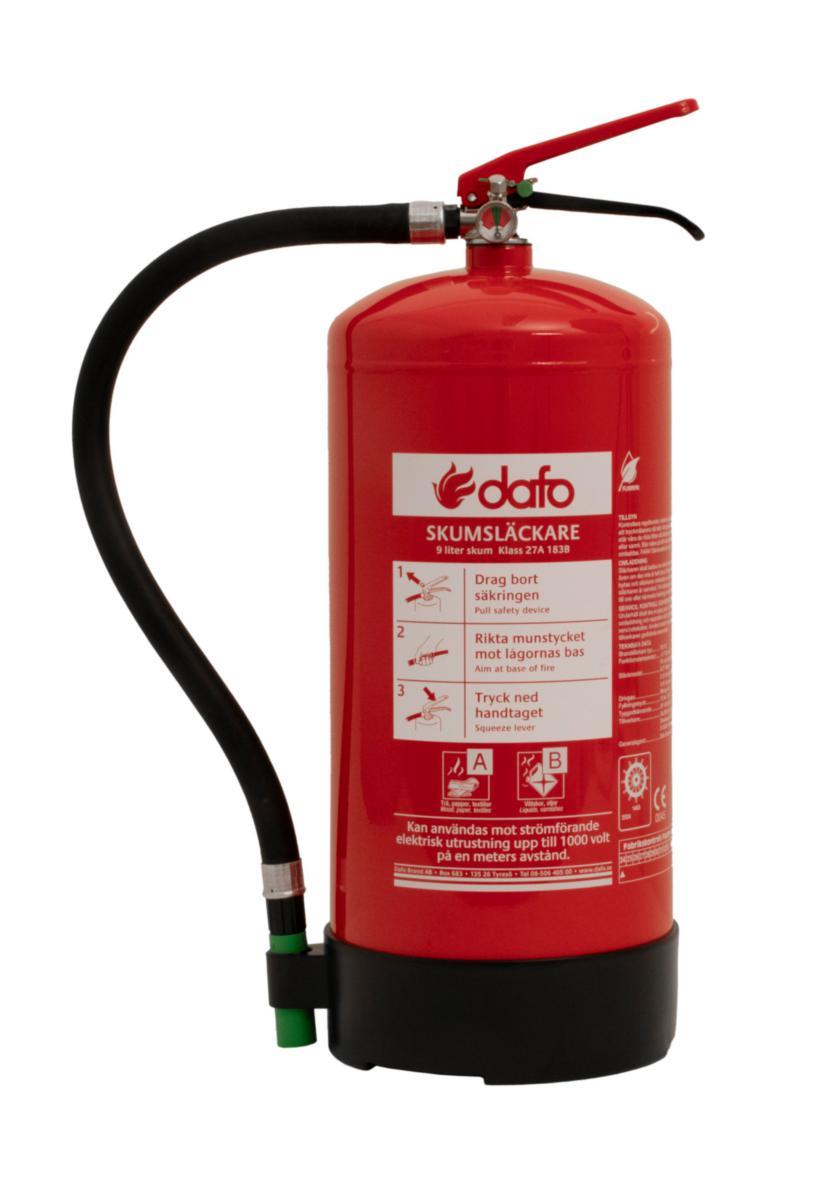 Brandsläckare, Dafo Skum 9 lit - BRANDSLÄCKARE AB DAFO PRIMEX SKUM SD 9 E RÖD 9L