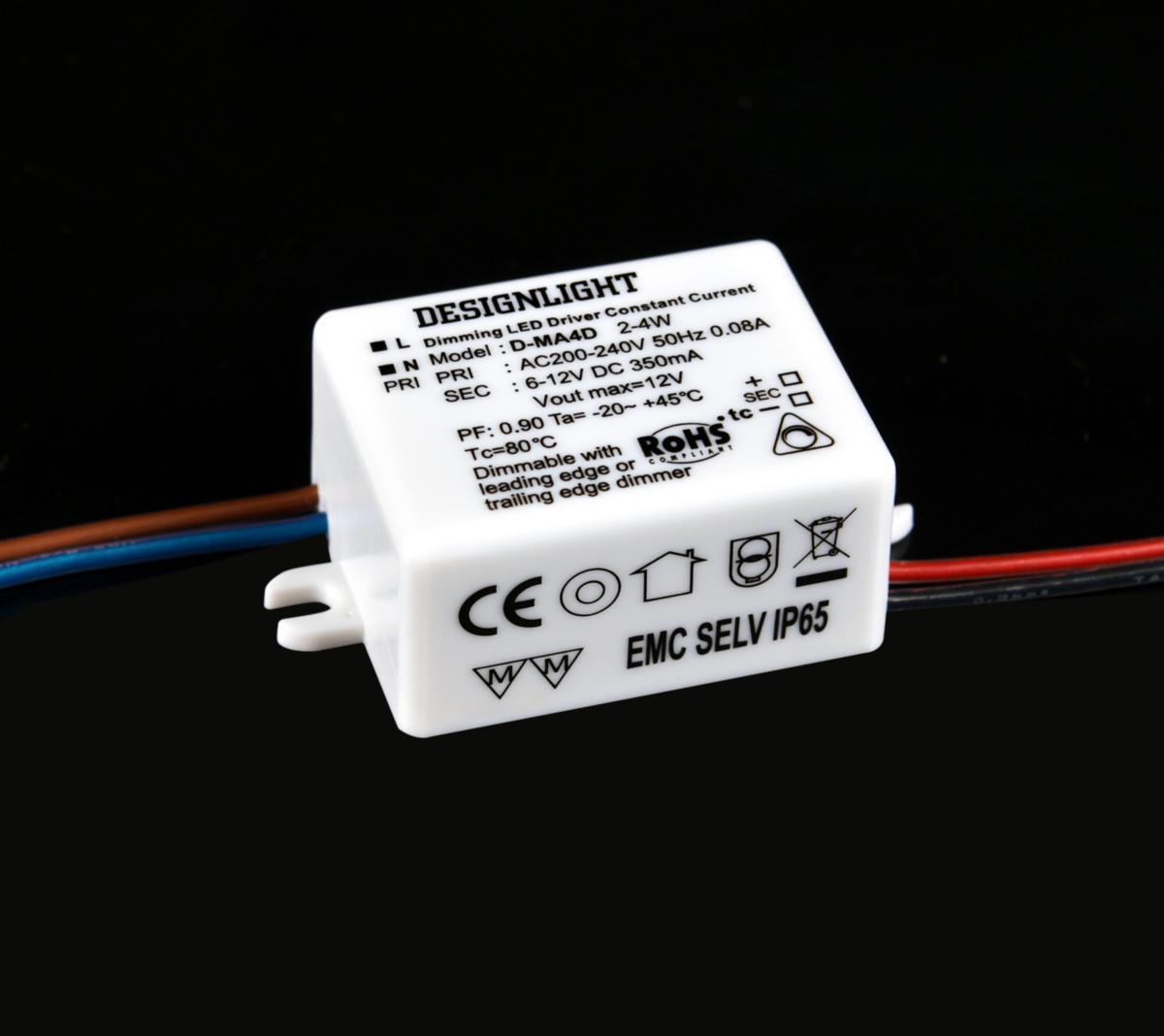 LED Driver 2-4W D-MA4D Dimbar - DRIVER DIMBAR 2-4W IP65 D-MA4D