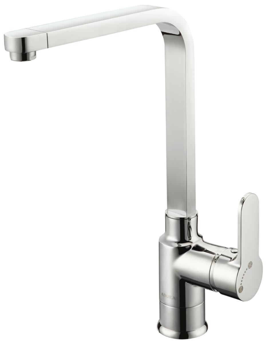 1-greppsblandare för diskbänk, Fidelis L ECO, ADORA® - KÖKSBL ADORA KROM L-PIP 12886.00 FIDELIS L ECO