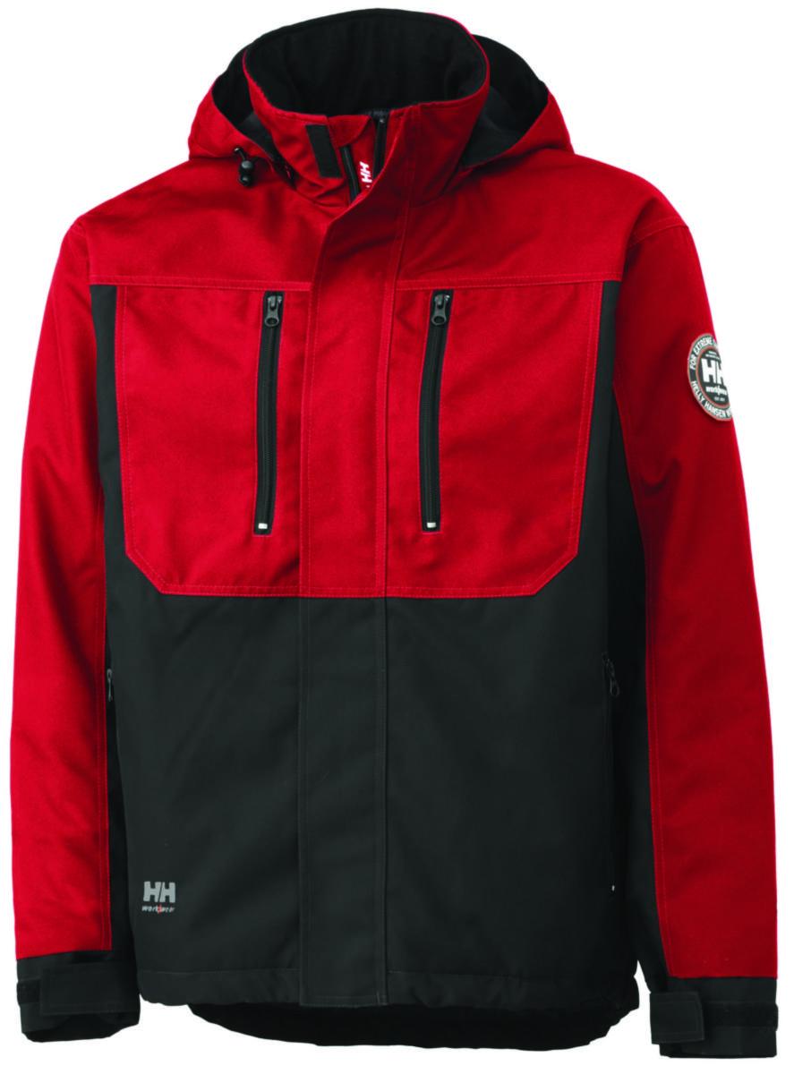 Vinterjacka Berg Helly Hansen - VINTERJACKA HH 76201-130 RÖD/ SVART BERG STL XL