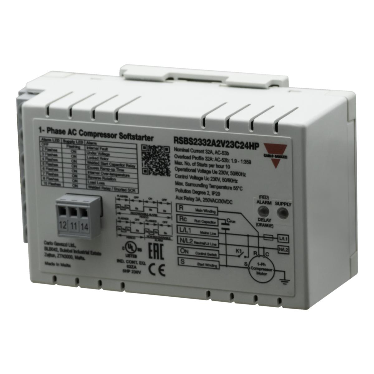 Mjukstarter RSB - MJUKST HP 1X230V/32A 240MF+REL RSBS2332A2V23C24HP