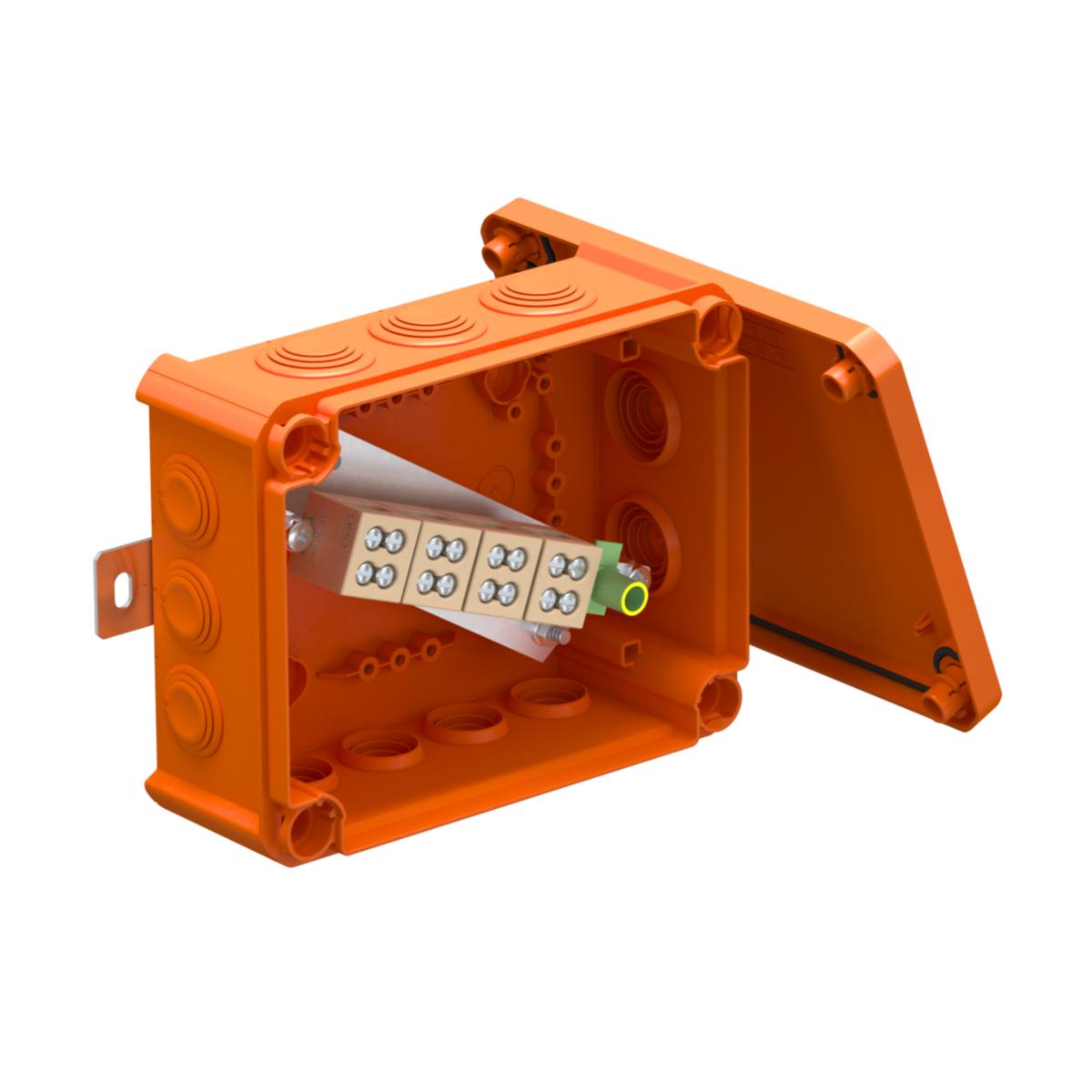 Branddosa med dubbelplint - BRANDDOSA T160ED 10-2A DUBBELPLINT 5X10MM²